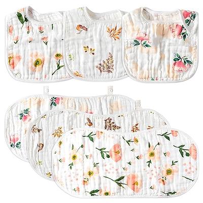 Just Be + Leaves Muslin Burp Cloths