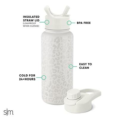  Simple Modern Water Bottle with Straw and Chug Lid Vacuum  Insulated Stainless Steel Metal Thermos Bottles, Reusable Leak Proof  BPA-Free Flask for Sports, Gym, Summit Collection