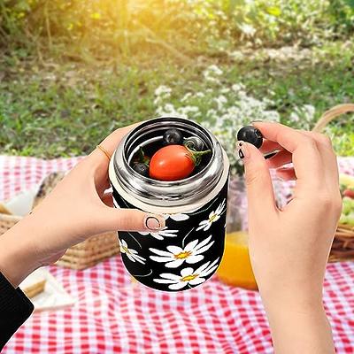 16oz Kids Thermos For Hot Food Stainless Steel Vacuum Insulated Food Jar  Soup Thermoses With Spoon For Kids