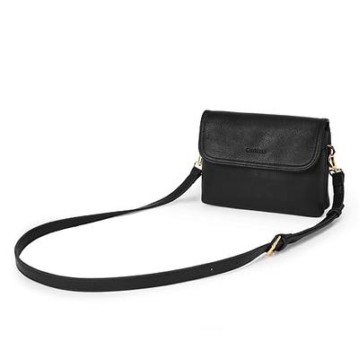 Buy BOSTANTEN Small Crossbody Purse for Women Triple Zip Cell Phone Leather  Handbag with Colored Shoulder Strap, Black, Small, Crossbody Bags for Women  at Amazon.in