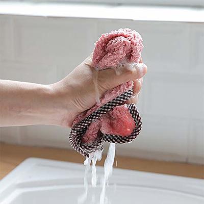 Hanging Kitchen Hand Towel, Coral Velvet Hand Towel