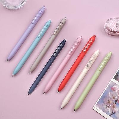 Retractable Gel Ink Pens: 0.5mm Fine Point Pen Multicolor No Smear