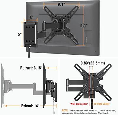 MOUNT-IT! Low-Profile Fixed TV Wall Mount With Removable Plate | Flush Wall  Mounting Bracket Fits 23 - 42 Screens Up To VESA 200x200 mm, 66lbs