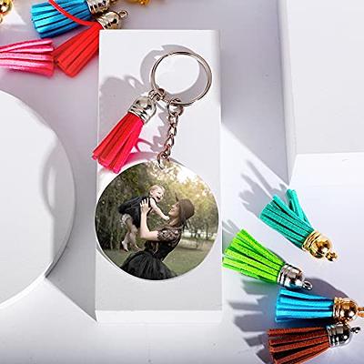 120 pcs Acrylic Keychain Blank with Key Rings: Tassels Key Chain for  Craft,Bulk Keychain Rings,Key Chain Kit For Girls, Silver - Yahoo Shopping