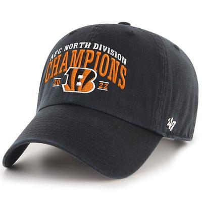 Men's New Era Black Cincinnati Bengals 2021 AFC North Division Champions  9TWENTY Adjustable Hat