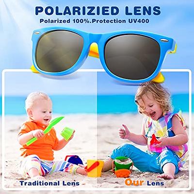 JASPIN Kids Polarized Sunglasses TPEE Rubber Flexible Frame for Boys Girls  Age 2-10, 100% UV Protection. Toddler Sunglasses - Yahoo Shopping