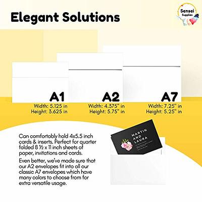 100-Pack Classic Self Adhesive A7 Kraft Envelopes for 5x7 Cards