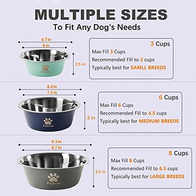 LIHONG Dog Bowls,Stainless Steel Dog Bowls for Large Dogs,Dog Food Water  Bowls with Non Slip Rubber Bottom,Pet Feeding Bowl,Double Wall  Insulated,Rustproof(64oz,L,Blue) - Yahoo Shopping