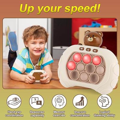Stress Relieve Pop Game Machine Toys For Kids Quick Push Fidget Toys  Children Anti-stress Montessori Toys for Boys Girls Orange