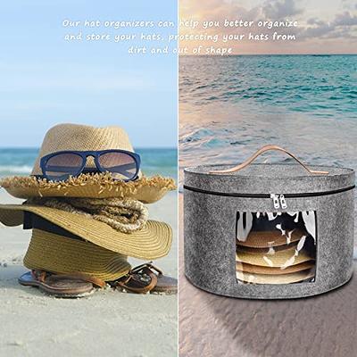 CAPHONT 2 Pack Extra Large Hat Box Storage for Women & Men, 19
