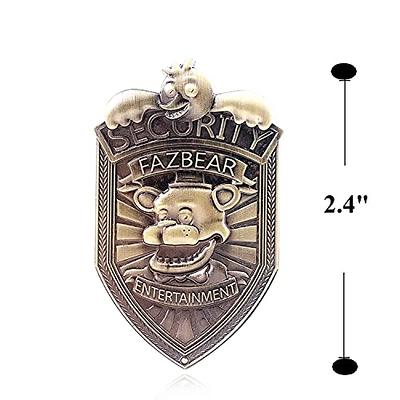  FNAF Fazbear Security Guard Badge- Anime Cosplay Brooch Pin  Necklace for Men Women Teen Jewelry (Brooch): Clothing, Shoes & Jewelry