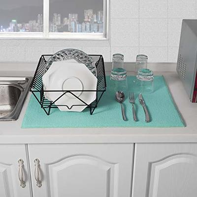 Dish Drying Mats Microfiber Dish Drying Rack Pad Kitchen Counter