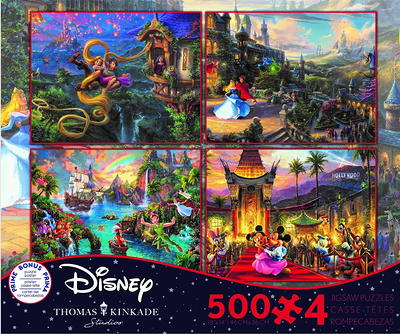 Thomas Kinkade 2 Disney Puzzles 750 pcs Each: Cinderella & Snow White Dream  Col