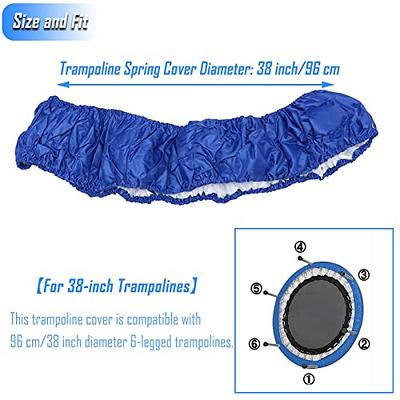Mini Trampoline Spring Cover, Small Exercise Trampoline Replacement Safety  Pad for Adults Fitness, 600D Waterproof Thicker Oxford Cloth Trampoline