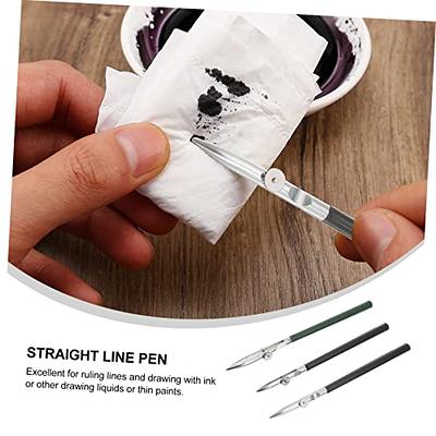 3 Pcs Art Ruling Pens Fine Line Masking Fluid Pens Adjustable Cross-Hinged  Fine Line Pens for Drawing Painting 
