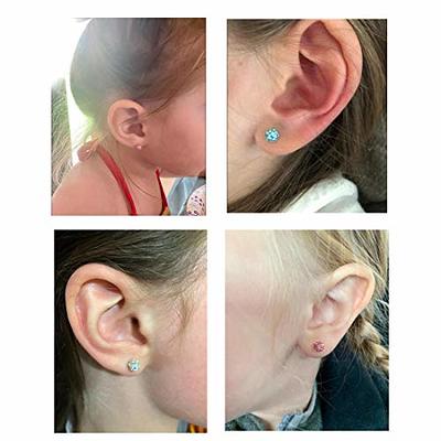 Surgical Steel Screw Back Earrings for Baby 