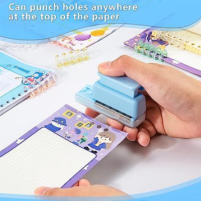 Mini Paper 6-Hole Puncher DIY A4 B5 A5 Loose Leaf Bind Hole Punch