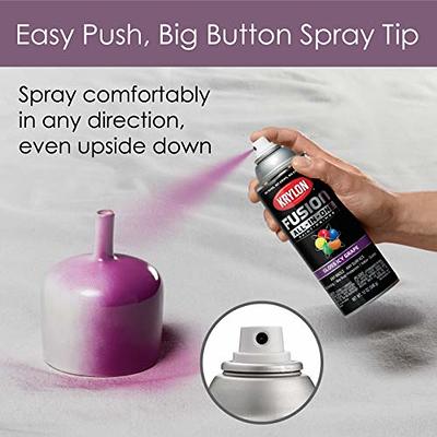 Krylon K02719007 Fusion All-In-One Spray Paint for Indoor/Outdoor Use,  Gloss Purple 12 Ounce (Pack of 1)