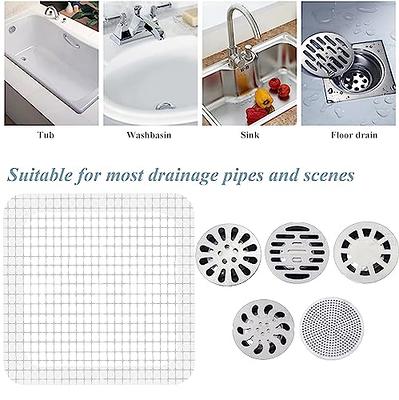 50 Pack Disposable Shower Drain Hair Catcher Mesh Sticker