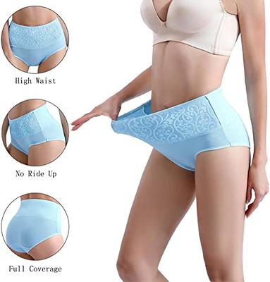 MEIYATING Women's High Waisted Underwear Tummy Control