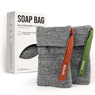 Bar Soap Saver Bags, Loofah Holder Pouches for Bath or Shower (5 Colors, 20  Count)