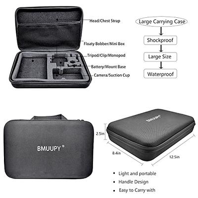 BMUUPY Accessories Kit for Gopro Hero 12 11 10 9 Black Accessory Bundle  Waterproof Housing Case Filter Silicone Protector Lens Screen Tempered  Glass