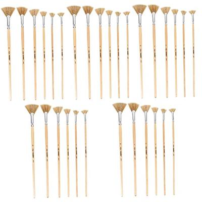 Bougimal 28 Pcs Paint Brushes for Acrylic Painting, Premium Nylon Bristles  with Round, Filbert, Flat, Fan, Angle, Fine Detail Brush, Paint Brush Set  for Acrylic, Oil, Watercolor - Yahoo Shopping