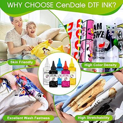 CenDale Premium DTF Ink 600ML- DTF Transfer Ink for PET Film, Refill for  DTF Printers Epson