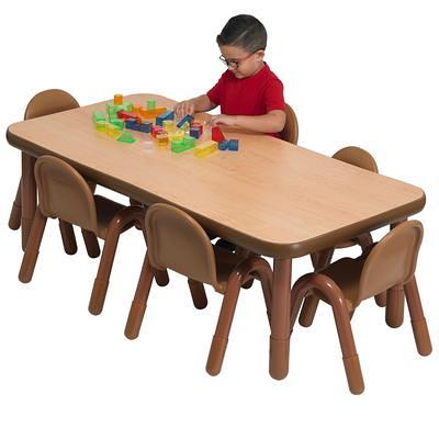 GDLF Kids Art Table and 2 Chairs, Wooden Drawing Desk, Activity & Crafts,  Children's Furniture, 42x23