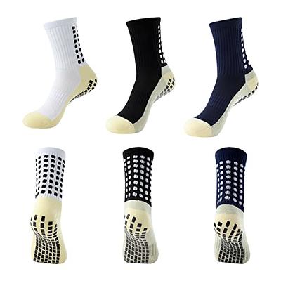 Dorobios Non Slip Youth Soccer Grip Socks Pilates Athletic Grippy Socks  Hospital Socks with Grips for Men Women Colorful 3 Pairs - Yahoo Shopping