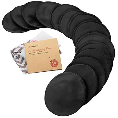 Organic Bamboo Viscose Nursing Pads - 14 Washable Breastfeeding Pads, Wash  Bag, Reusable Breast Pads for Breastfeeding, Nipple Pads for Breastfeeding,  Breastfeeding Essentials (Midnight Black, M 3.9) - Yahoo Shopping