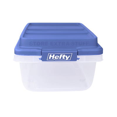 Hefty 32 Quart Hi Rise Clear Storage Bin