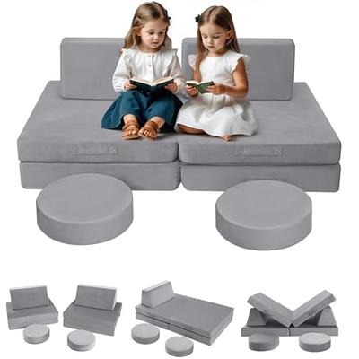 MeMoreCool Convertible Kids Foam Sofa Couch for Playroom or