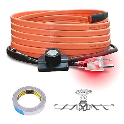 Cupohus Heat Tape for Water Pipes with Thermostat 15FT, Freeze Protection  Self-Regulating Heat Trace Cable for Metal, Plastic Home Pipes, Roof and RV  - Yahoo Shopping
