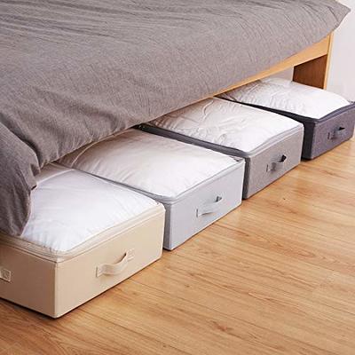 Supowin Underbed Storage Containers 3 Pack, Large Under Bed Storage Bins  with Lids, Foldable Sturdy Under the Bed Storage Drawer for Organizing  Clothes, Shoes, Blankets, Pillows-Pink - Yahoo Shopping