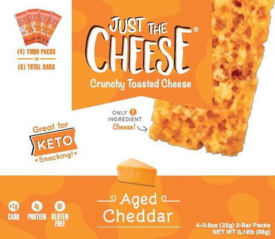 Grilled Cheese Bars, 12 Bars, 0.8 oz (22 g), Just The Cheese