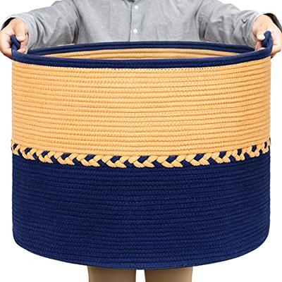 Sacyic Baskets Storage Bins [6-pack] Fabric Storage Baskets Cloth Baskets Empty Gift Baskets with Rope Handles Decorative