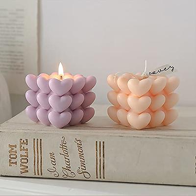 Valentines Day Candle Molds New 3D Heart Shape Handmade DIY Chocolate Cake  Mould Silicone Forms for Candles Soap Making