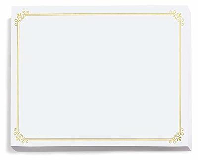 Foil Certificate Paper - Ornate - Cream