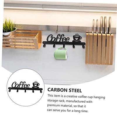 1pc Cabinet Under Cup Holder, Coffee Cup Organizer, Drying Cup Rack,  Kitchen Storage Rack, Suitable For Bar Kitchen Utensils