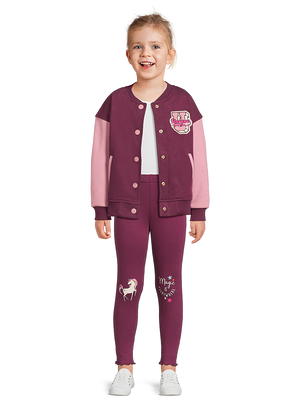 365 Kids from Garanimals Girls' Bomber Jacket, T-Shirt and Leggings Outfit  Set, 4-Piece, Sizes 4-10 - Yahoo Shopping