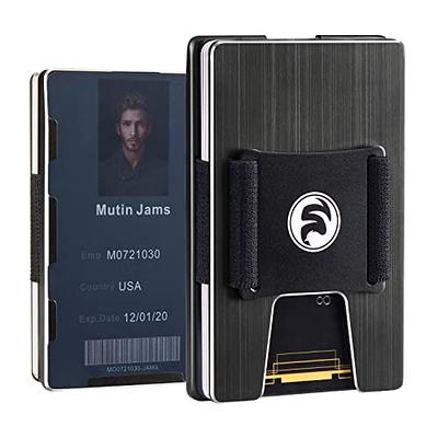 Buy Tactical Minimalist Wallet for Men, Slim RFID-Blocking Metal