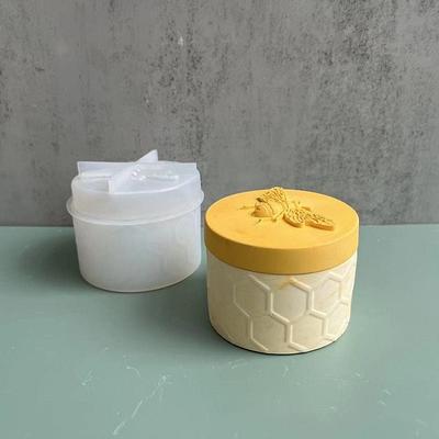 Small Jar Pottery Plaster Mold Jewelry Storage Small Jar Silicone Mold  Storage Box Epoxy Resin Molds Craft Home Decoration