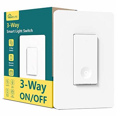 OHMAX Smart Switch, Single Pole (Not 3-Way) 2.4Ghz WiFi Smart Light Switch  for Lights Compatible with Alexa and Google Home, Neutral Wire Required,  Voice Control, UL Certified (1 Pack) - Yahoo Shopping