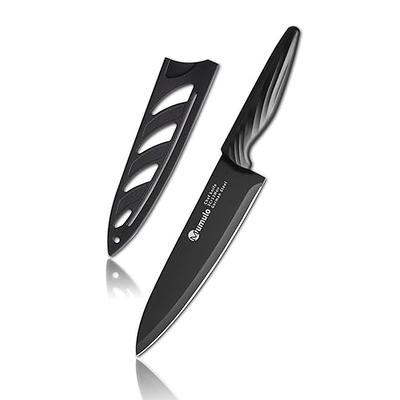 Mumulo Kitchen knife, Chef Knife Set With Sheath, German Stainless Steel 8  Inch Chef's Knife with Matched Knife Sheath (Black) - Yahoo Shopping