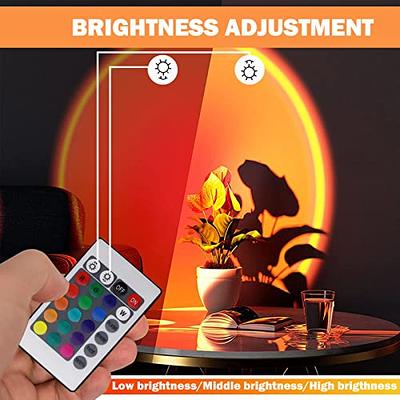 Sunset Lamp Projection Sunset Lamp Projector, Night Light Romantic Visual  Ambient Light TikTok Popular Light for Photography, 360 Degree Rotation,  Rainbow 