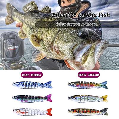 Atibin Lifelike Swimming Fishing Lures Saltwater Slow Sinking