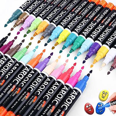 AROIC Paint Markers, 28 Colors Oil-Based Waterproof Paint Marker