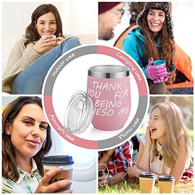 Gift Tumbler - Travel Coffee Tumbler Stainless Steel Vacuum Insulated  Tumbler Cup, Travel Mug Cup for Friend, Women, Coworker, Drinking Xmas  Party