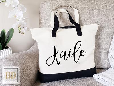 Personalized Knitting Bag